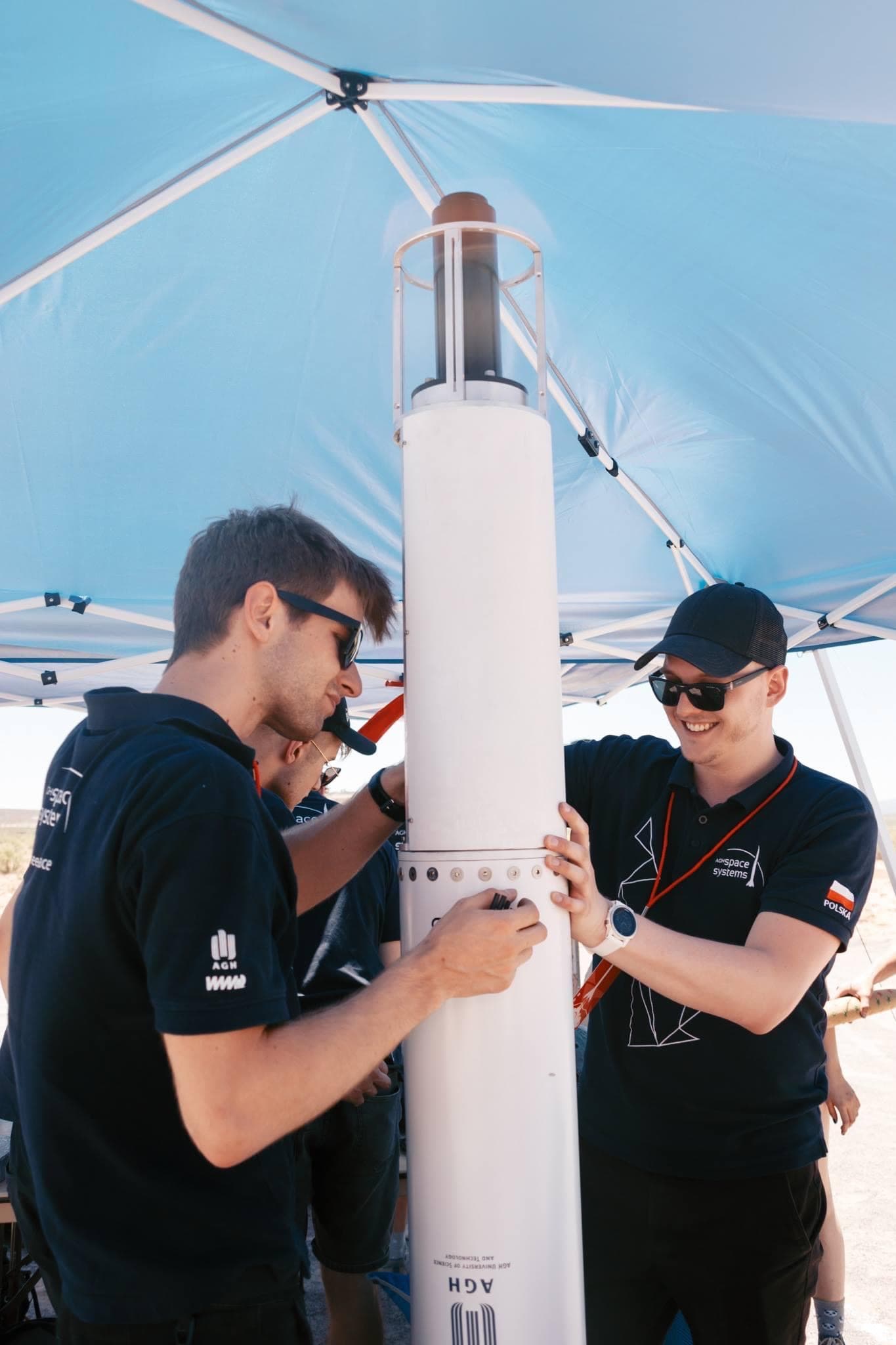 Rocket assembly at AGH Space Systems