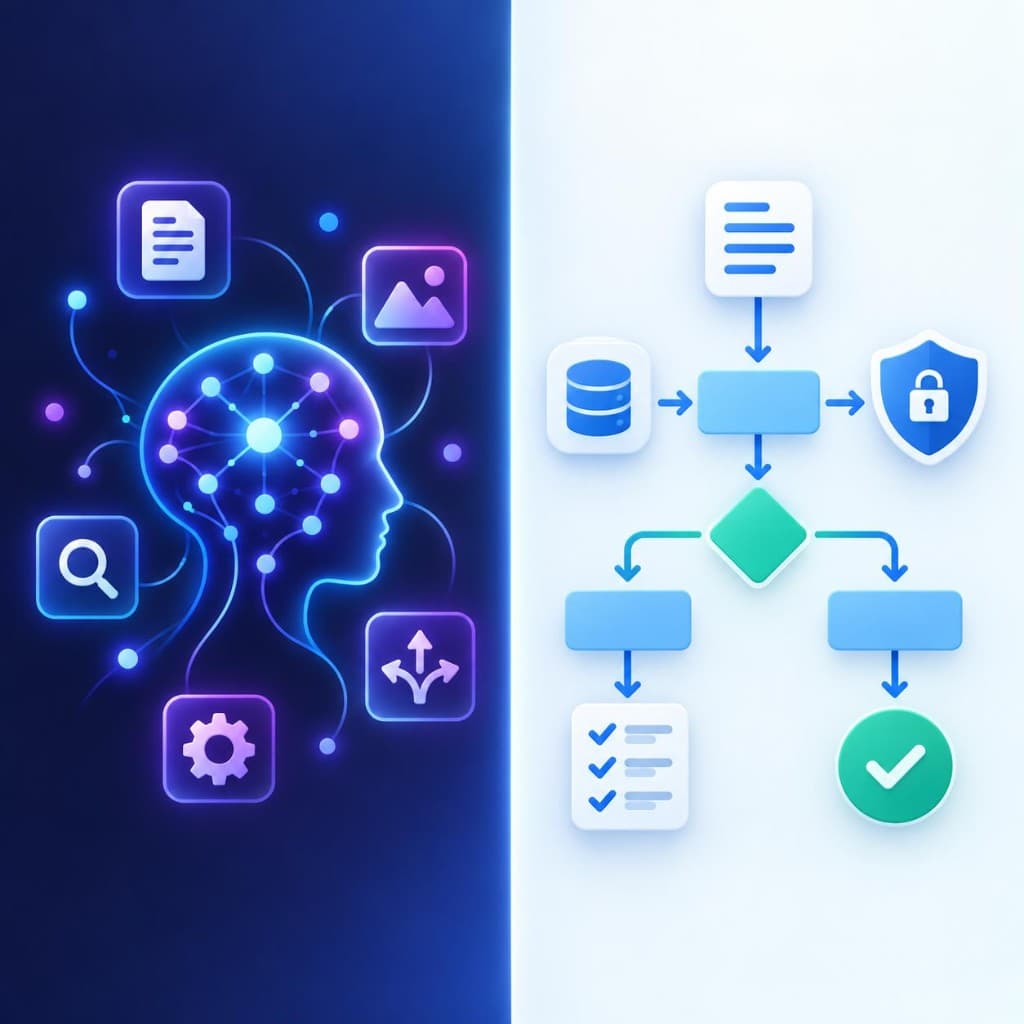 AI vs Deterministic Workflows